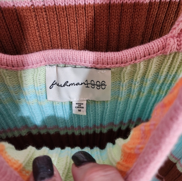 Freshman 1996 2 piece knit cotton ribbed top and skirt, size medium - Picture 2 of 12